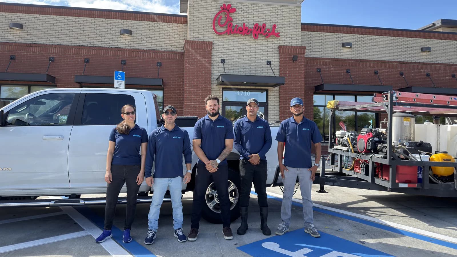 The Mister Pressure Wash team ready to help